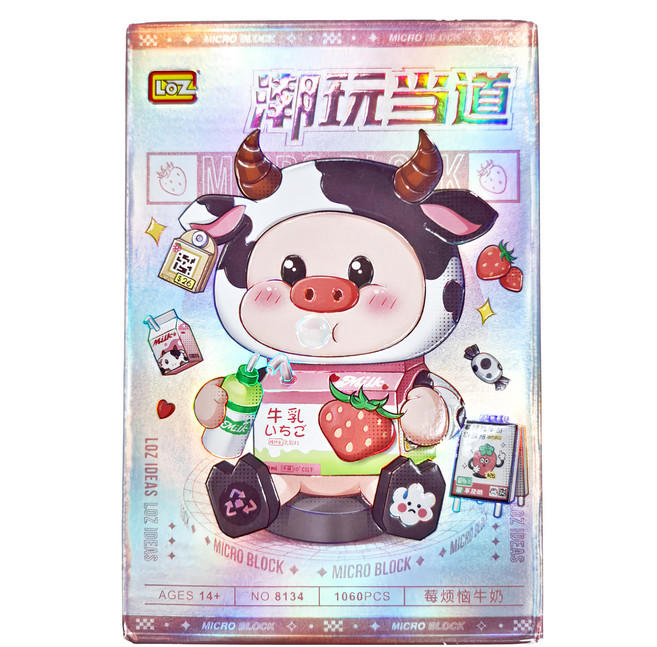 LoZ 微型迷你積木, 莓煩惱牛奶, 1盒