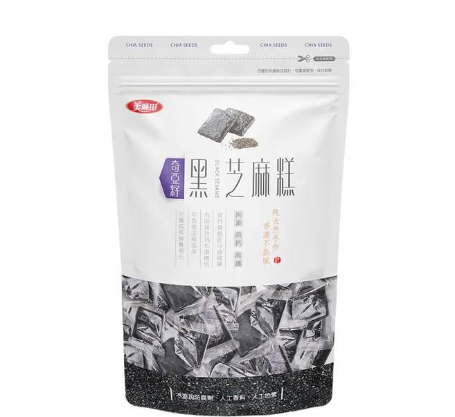 美味田 奇亞籽黑芝麻糕, 250g, 1袋