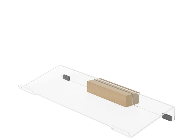 Ermutek 二木科技 北歐風簡約設計鍵盤架 DM-039 430 x 145 x 42mm, 透明, 1個