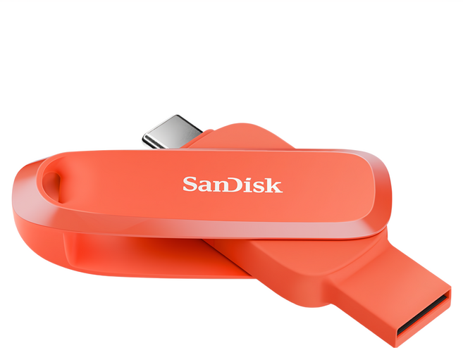 SanDisk 晟碟 公司貨 Phone Drive Type C + A雙用 USB3.2 Gen 1 高速讀取100MB/s SDDDC6 橘色, 32GB, 1個