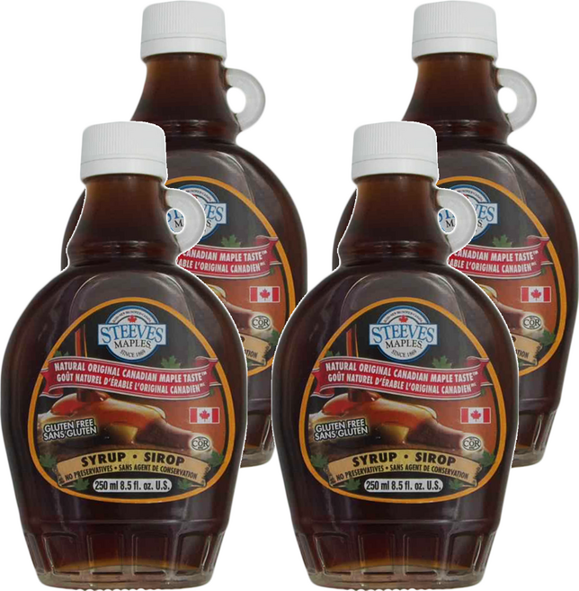 STEEVES MAPLES 加拿大楓糖漿, 250ml, 4瓶