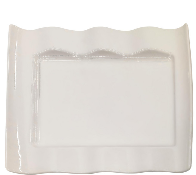 TATUNG 大同磁器 象牙強化 9吋菱型皿 餐用磁器, 白色, 1個