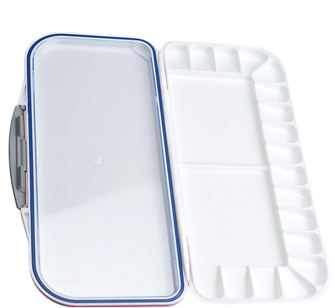 美捷樂 攜帶式保濕調色盤 水彩專用, 18格, 1個