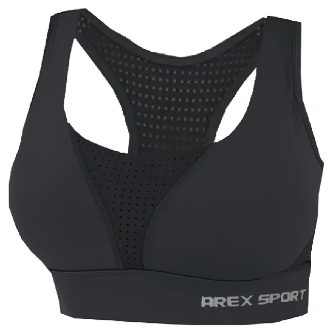 AREX SPORT FIT PLUS BRA可調節吸排美背運動內衣 黑色 2L 1件