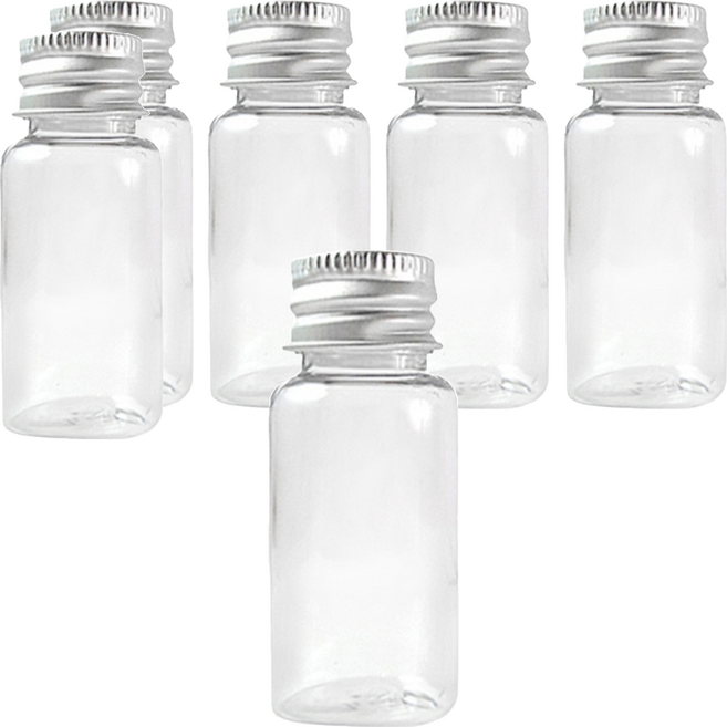 台灣 COSMOS 鋁蓋瓶 15ml, 透明色, 6個