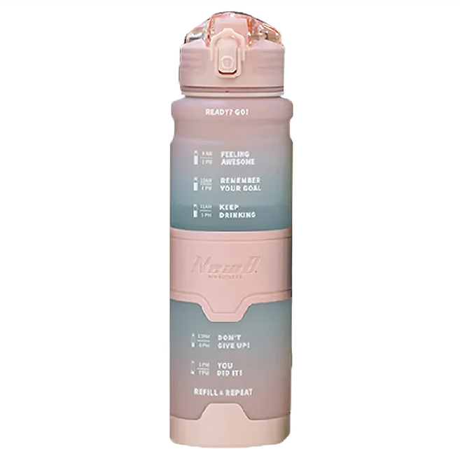 UPSTYLE 牛氣彩虹杯 UPKZ-TR9061, 桃粉色, 500ml, 1個