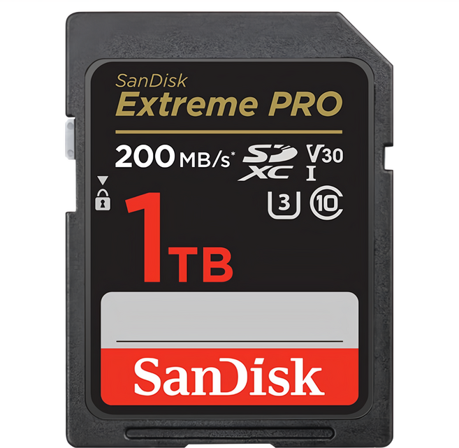 SanDisk 晟碟 Extreme Pro SDXC V30 U3 C10 UHS-I 200MB/s 記憶卡, 1TB, 1個