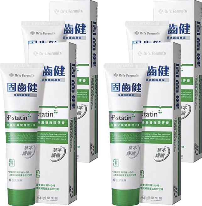 台塑生醫 Dr's Formula 牙齦牙周雙護理牙膏, 120g, 4條