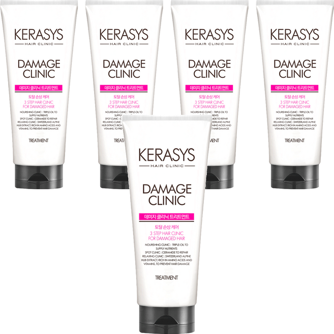 KERASYS 可瑞絲 植萃系抗損護髮素極重損, 300ml, 5條