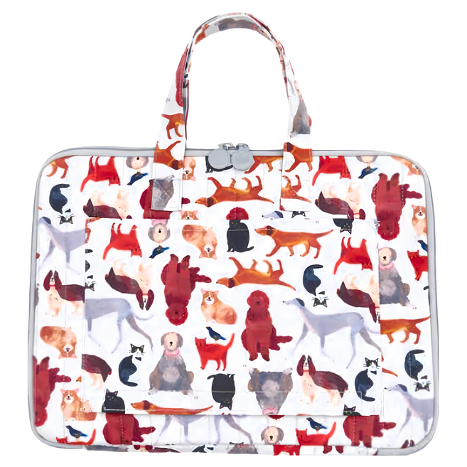 in Blooom 印花樂 13吋筆電收納包 差旅款, 寵物派對 白色, 1個