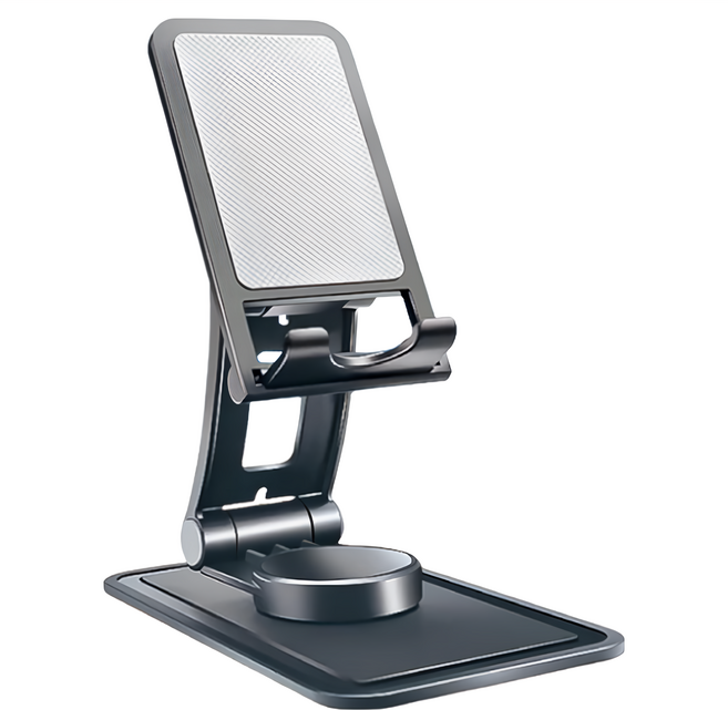 旋轉折疊桌面手機支架 Y683 14 x 8cm 79g, 星耀黑, 5個