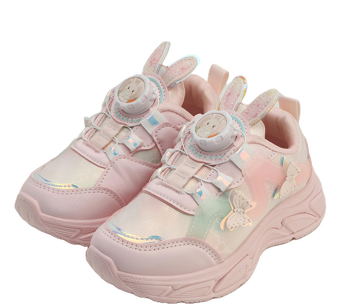 Rabbit Foot 女童兔子PU旋鈕運動鞋