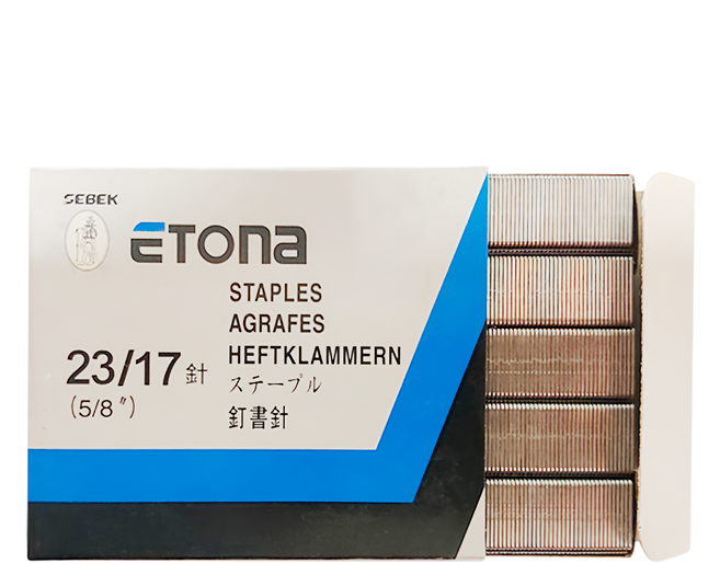ETOna 釘書針 23/17, 17針號, 1盒