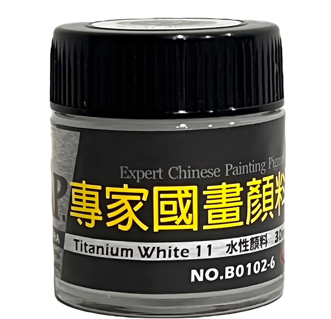 AP. 普思 專家國畫顏料 Titanium White 11 水性顏料, 30ml, 1色