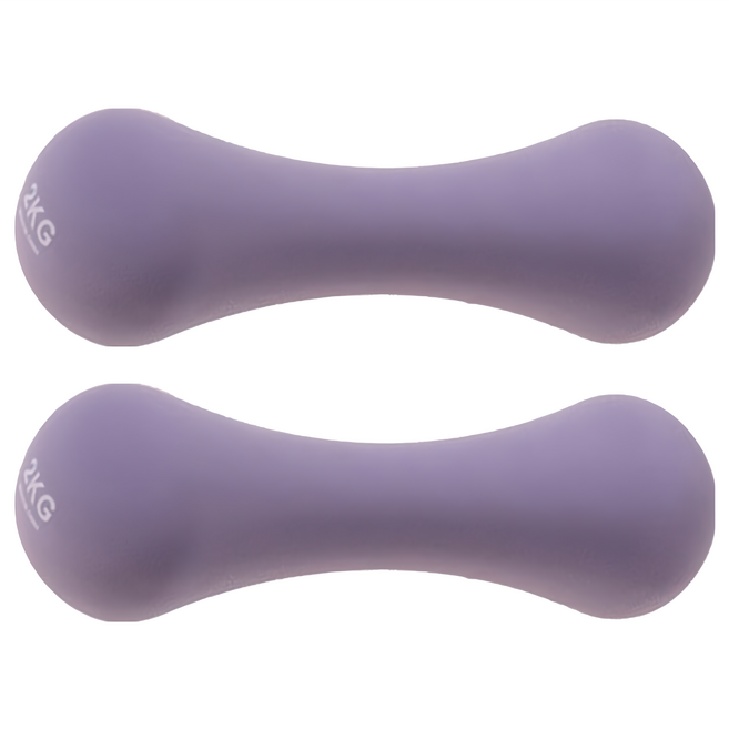 comet Sports 泡棉啞鈴 薰衣草紫, 2kg, 2個