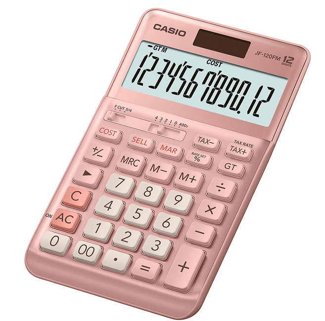 CASIO 卡西歐 計算機 JF-120FM, 粉色, 1個