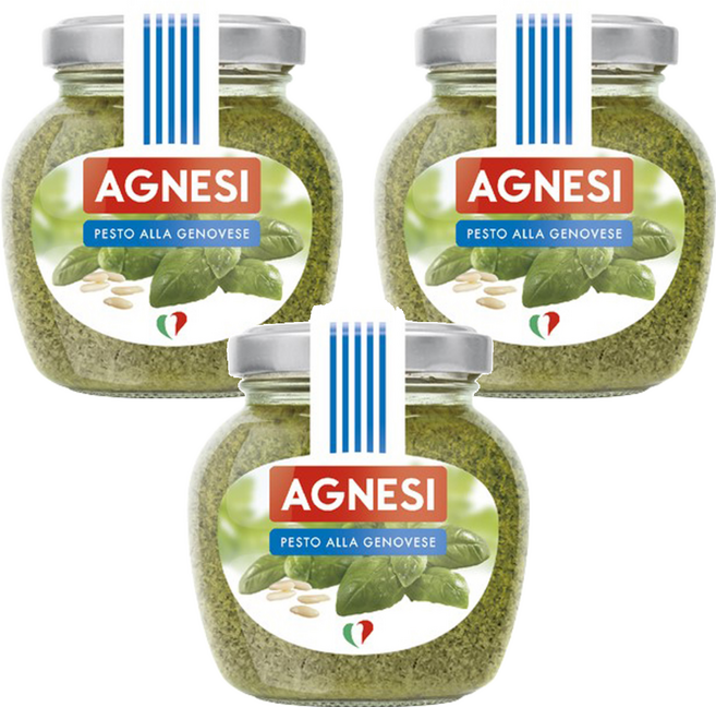 AGNESI 蒜香青醬, 185g, 3罐