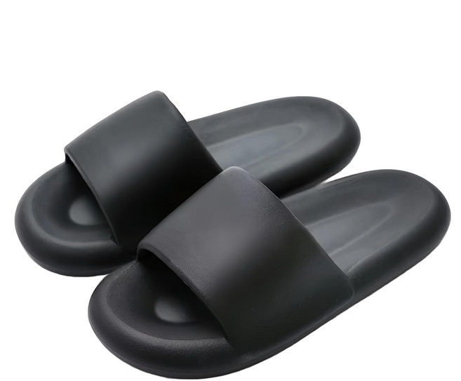 C405 麻糬拖鞋 2雙, 曜石黑, 26cm