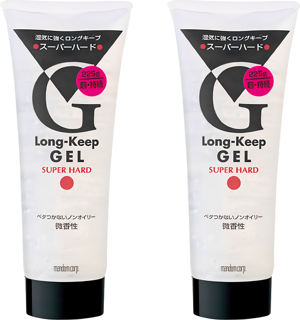 mandom 必喜麗 長效保濕透明髮雕 強黏 微香性, 225g, 2瓶