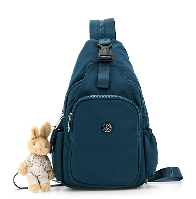 LuLu bag 伽比 防水 斜背包, 綠色