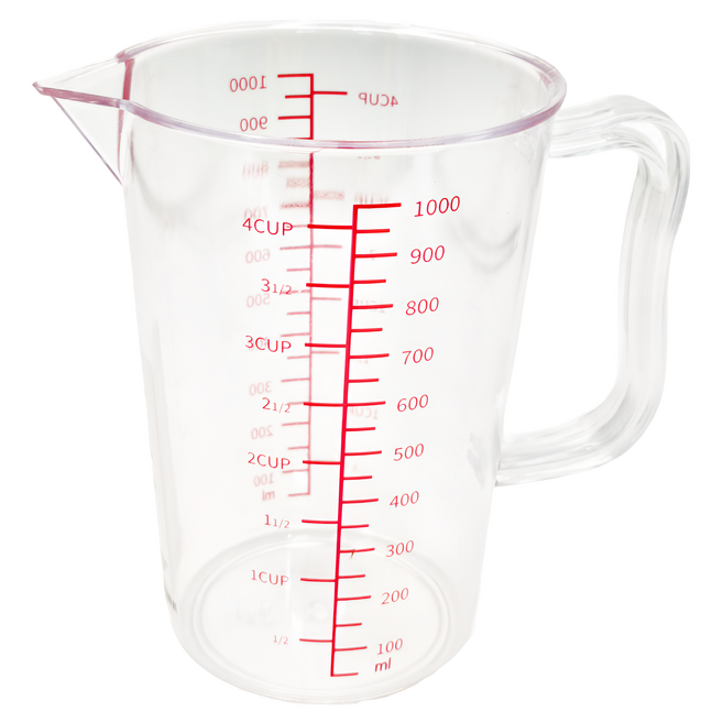 SaNNeNg 三能 塑膠杯, 白色, 1L, 1個