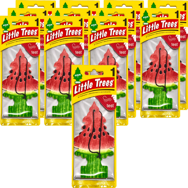 Little Trees 小樹香片 西瓜 時髦可愛造型 適用於車內/家庭/辦公室, 7g, 12片
