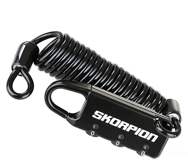 SKORPION 蠍牌 多功能密碼鎖, 黑色, 1個