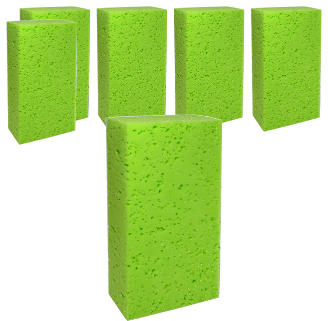 BEER BEAR 皮久熊 好吸力海藻泡綿/清潔海綿 20 x 12.5 x 5cm 顏色隨機, 6個, 1組