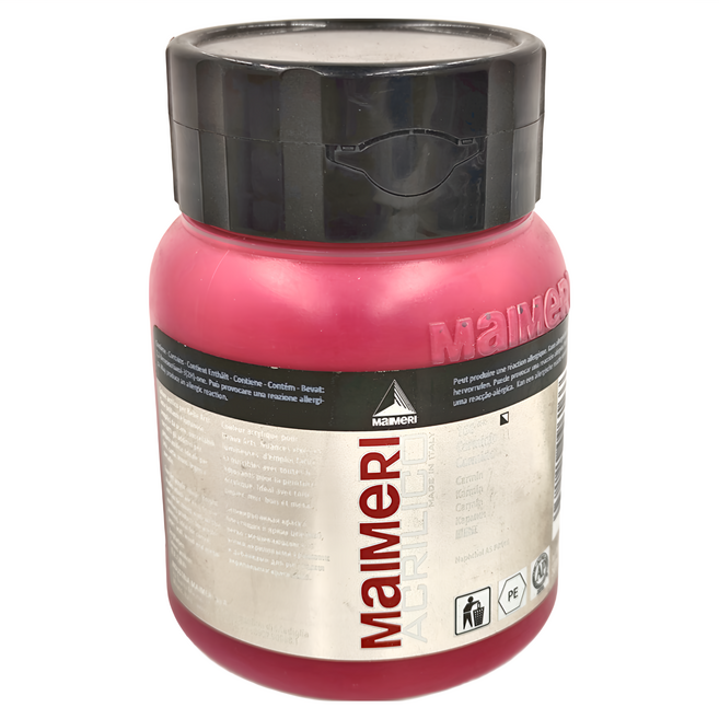 MaIMeRI 美利 壓克力顏料 MA-0934166 166 洋紅 CARMINE, 500ml, 1色