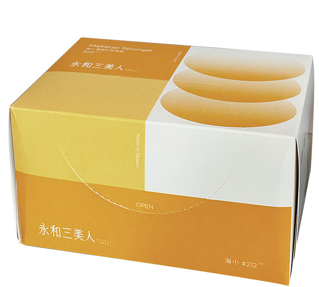 BEAUTY THREE 永和三美人 專業化妝海綿 24個 天然乳膠製成, 1組