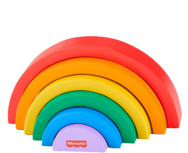 fisher-price 費雪 木製彩虹疊疊樂, 1組