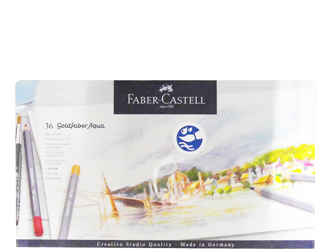 FABER-CASTELL 輝柏 GOLDFABER 水性色鉛, 36色, 1盒