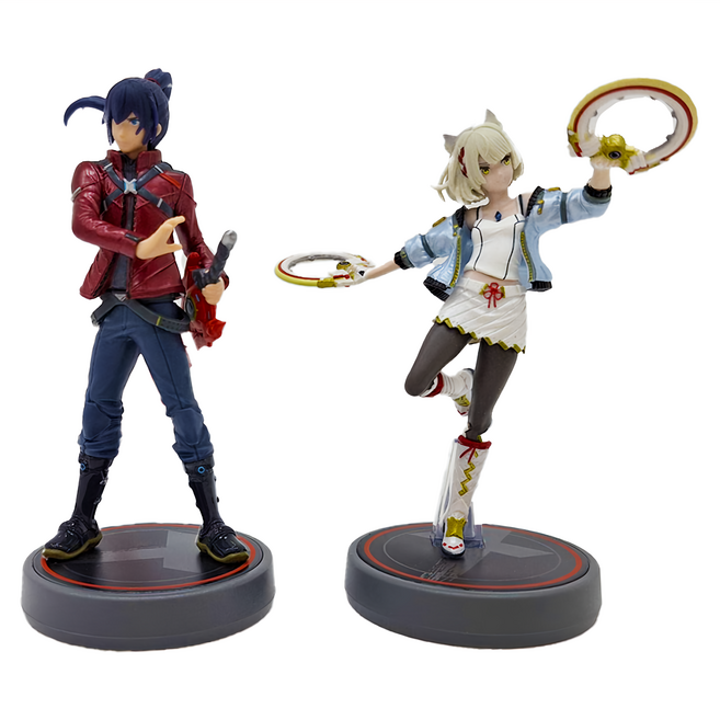 Nintendo 任天堂 amiibo 公仔 異度神劍系列 諾亞 蜜歐, NVL-001, 紅色 + 白色, 1組