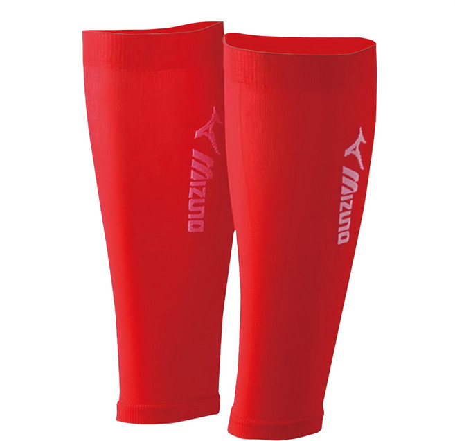 Mizuno 美津濃 BIO GEAR護腿套 A60BU-0106, 紅色, 1雙