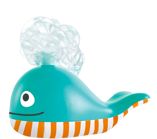Hape 大頭鯨魚吹泡泡 18個月以上適用, 1個, 藍色