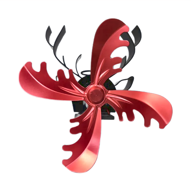 麋鹿暖爐熱能風扇 四葉造型 多色可選 自動發電系統, H3083-04