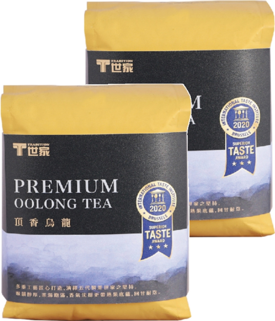 T世家 頂香烏龍茶葉, 200g, 2包, 1入