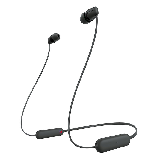 SONY 索尼 無線入耳式耳機, WI-C100B, 黑色
