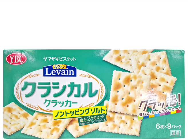 YBC Levain 蘇打餅乾 減鹽, 168.3g, 1盒
