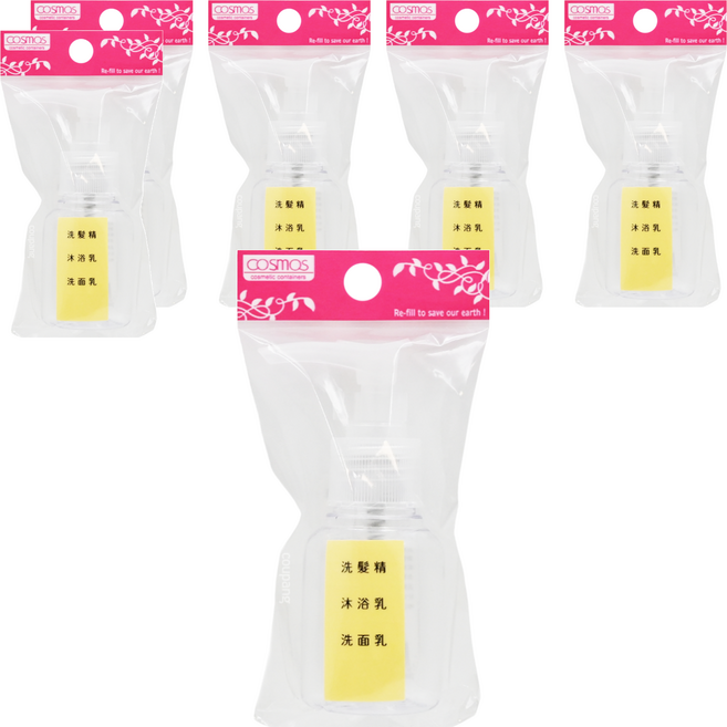 台灣 COSMOS 壓瓶 927C 50ml, 透明色, 6個