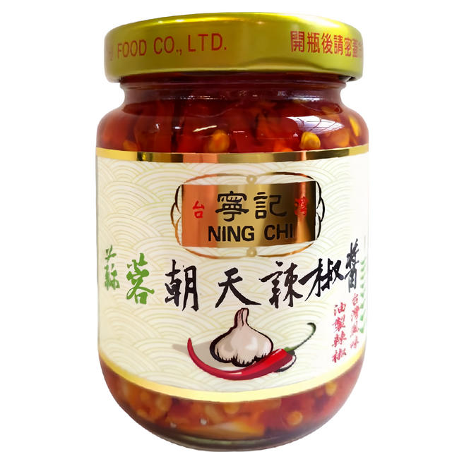 寧記 蒜蓉朝天辣椒醬, 120g, 1罐