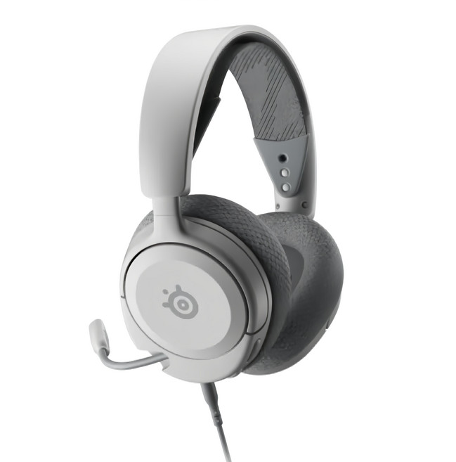 賽睿 Arctis Nova 1 有線電競耳機麥克風 Nova聲學系統 超輕量 ComfortMAX, 白色