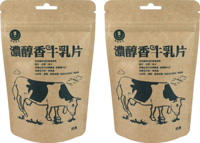 MR.JOHNSON 強森先生 濃醇香 牛乳片, 100g, 2包