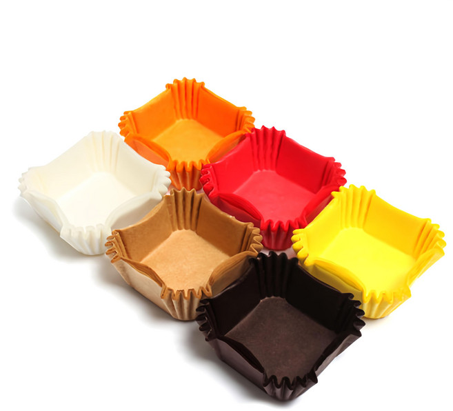 Picnichouse 烘焙紙杯 200入, 紅色+橘色+白色+黃色+可可色+淺棕色, 1組