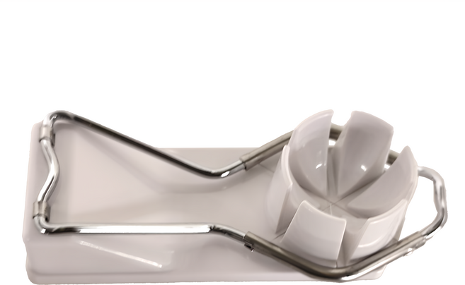 Cakeland 日本製 溏心水煮蛋直立式切蛋器 702 3本線 6分割, 白色, 1個