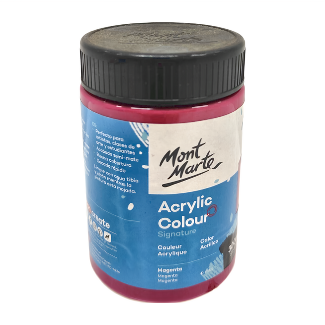 Mont Marte 蒙瑪特 壓克力顏料 MSCH3054 品紅, 300ml, 1色