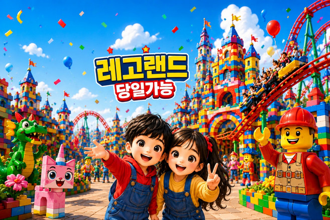 [춘천] 레고랜드 자유이용권 | 춘천 레고랜드 코리아 입장권 | 당일사용 가능 QR코드 입장
