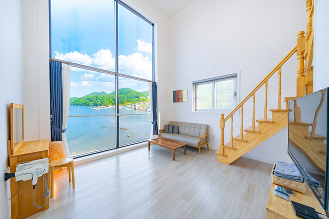 [통영] [와우 회원 15% 할인+바베큐그릴 50%] 통영 바이더씨스파펜션