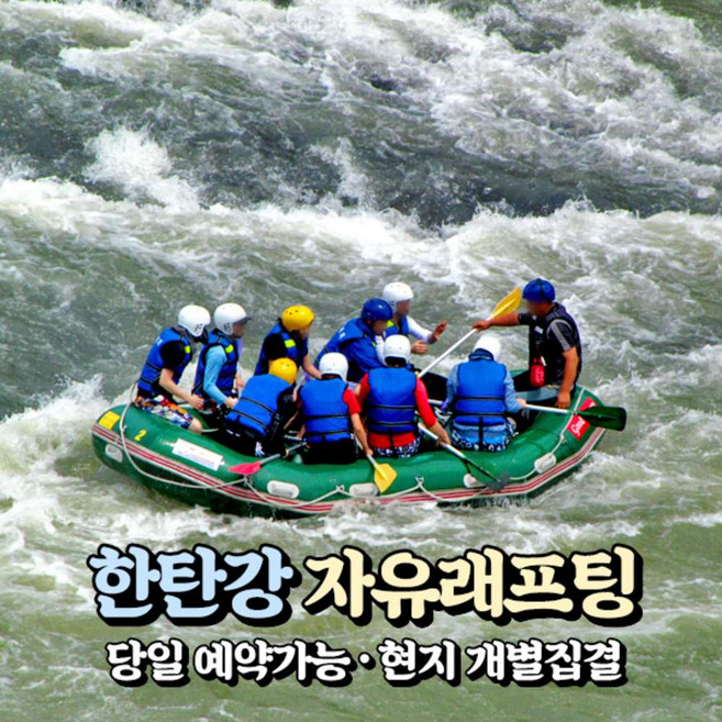 7위 - [강원] 철원 한탄강 래프팅이용권(승일교~순담계곡)(현장확인/당일예약가능) / 한탄강래프팅