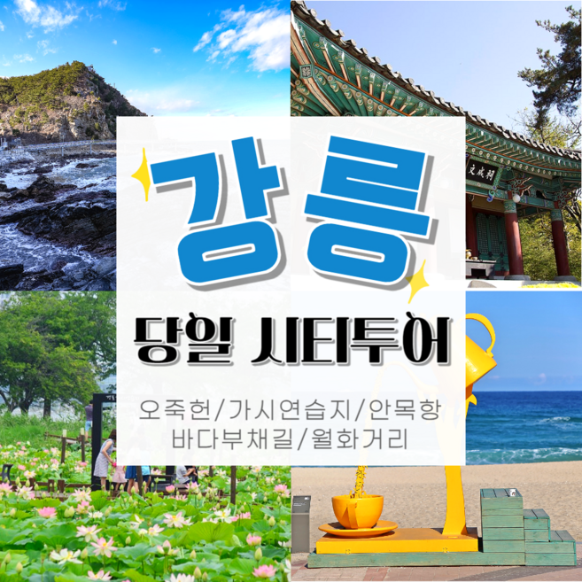 [강원] ●출발확정●[KTX]인기 가이드와 함께! 강릉(오죽헌/안목항/바다부채길) 당일 기차여행